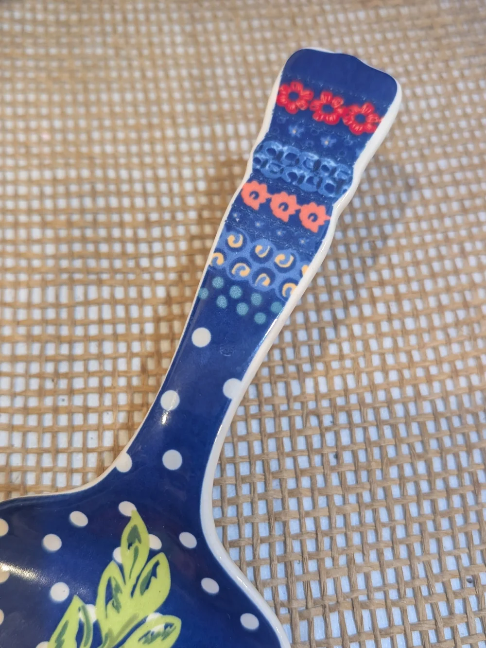 Pioneer Woman Dazzling Dahlias Cake/Pie Server, Cobalt Blue Colorful Floral